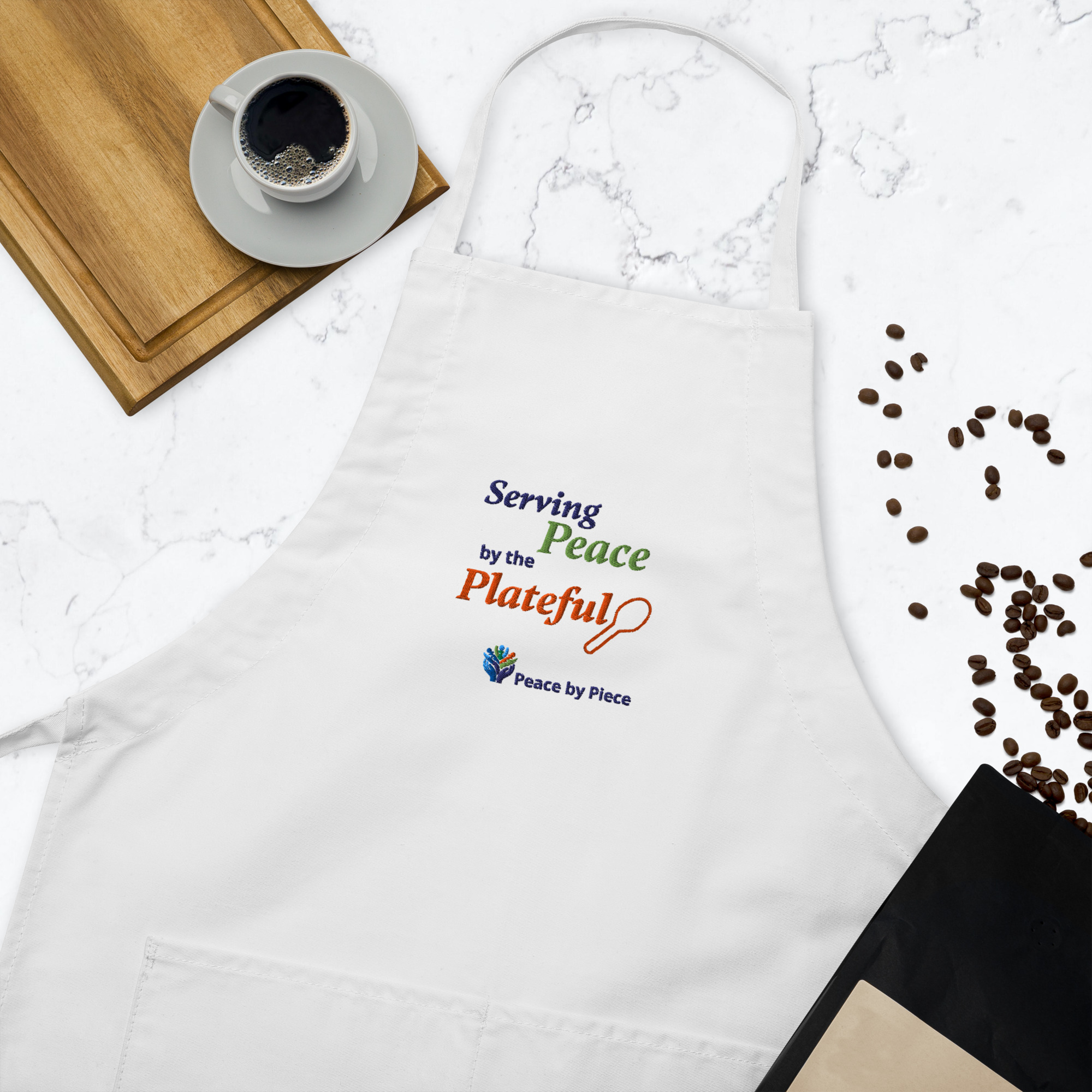 "Serving Peace by the Plateful" Apron - Image 2